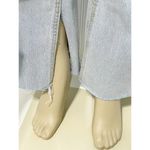 Avec Les Filles Jeans Straight Leg High Rise Jeans With Slit Hem Blue Size 28 Photo 5