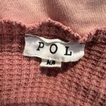 POL  Women’s Sweatshirt Medium Oversized Distressed  Boxy Mixed Media Photo 2