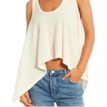 Free People 🆕 Sing La La Scoop Neck Sleeveless
Asymmetrical Hem Knit Ivory TankXS Photo 0