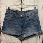 American Eagle Womens Super Stretch Cuffed Hi Rise Shortie Blue Size 10 Photo 0