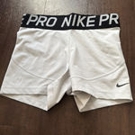 Nike White  Pro Shorts Spandex Photo 0