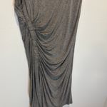 ALC Frank A.L.C. Gray Sleeveless Side Ruched Jersey Knit Mini Dress - size Large Photo 4