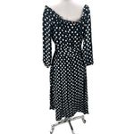 Anthropologie  Maeve Gerti midi dress black polka dot sz 10 Photo 3