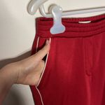 Aritzia Wilfred Free Shimada red track pants with ankle zip size XXS Photo 5