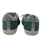 Golden Goose Superstar Leather Suede Sneakers Green White Pink Size 40 Photo 6
