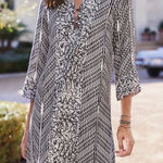 Soft Surroundings  printed lightweight raven dress size XL Photo 0