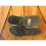 Seven7  Sandals Womens 8 Casual Slip On TStrap  Flats NAV01 Photo 5