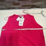 ZARA LINEN KNIT WAISTCOAT TUNIC VEST BUTTONED CARDIGAN SLEEVELESS SZ S OVERSIZED Photo 12