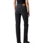 Levi's NWOT  Ribcage Straight Full Length Jeans Black High Rise 27 Photo 1