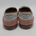 Women's Restricted Multicolor Woven D'orsay Pointed Toe Flat Shoes Size 9 Blue Photo 4