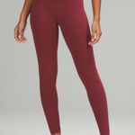 Lululemon Wunder Train High Rise Tights Everlux Wine Color Size 6 Photo 0