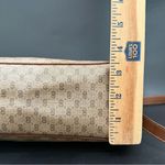 Gucci Vintage Micro GG Supreme PVC Canvas Brown Leather Trim Shoulder Bag Photo 8