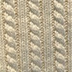 Artisan NY Cream Mixed Knit Split Back Sweater size Small Photo 2