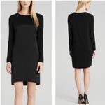 Reiss  long sleeve silk front jersey back dress Photo 1
