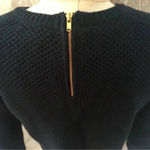 J.Crew  Women’s Navy White Faux Layered Sweater Shirt 100% Wool Size Small S Photo 3