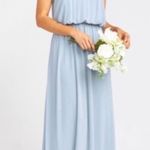 Show Me Your Mumu NWT Kendall steel blue maxi dress SMALL FLAWED Photo 0