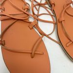 Urban Outfitters Orange Lace Up Sandals Size 9 Boho Photo 4