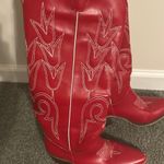 Boutique Red Cowgirl Boots Size 8 Photo 0