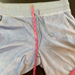 Aerie  Womens Medium Velour Flare Leg Drawstring Waist Lounge Pants‎ Blue Photo 8