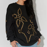 Free People NWT  + Ragabond Stud Flower Pullover Photo 0