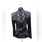 Alexis  Black Crochet Lace Back Blazer Jacket-Size M Photo 1