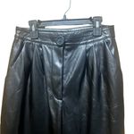 Princess Polly  Love Club Black Faux Vegan Leather Straight Pants Size 4 Photo 4