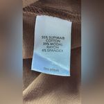 J.Jill Luxe Supima Forward Seam Tunic in a brown/gold color. Brown Size 1X Photo 3