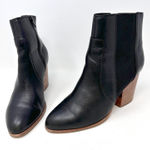 Soludos  Emma Leather Ankle‎ Boot Black Size 8.5 Photo 0