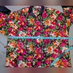 Victoria's Secret Vintage  Gold Label Iridescent Floral Robe Medium/Large Photo 3