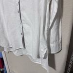 Simply Noelle  Womens Size L/XL White Button down tunic top shirt Classic Photo 2