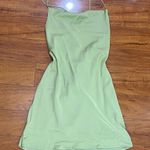 Mint Green Satin Mini Dress Size L Photo 0