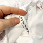 Lucy in the Sky Slinky Cowl Neck Ruched Bodycon Mini Dress White XXS Photo 2