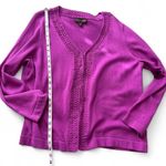 Dana Buchman Textured Trim Cardigan Sweater Photo 7