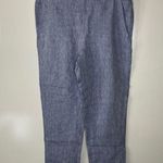 J. Jill Love Linen Blue Pull On Pants Size Small Photo 0
