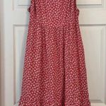 Old Navy Women's  Cami Dress Size XXL Red Ditsy Daisy Floral Photo 0
