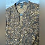 Erika  soft 3/4 button up blouse size small Photo 6