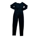 Ann Taylor Vintage 90’s black velvet full Catsuit Bodysuit Zenrai Cat Woman S Photo 2