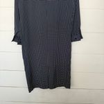Vintage Schrader Women’s 8 Navy Blue Polka Dot Dress 60s Photo 3
