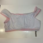 PINK - Victoria's Secret Victoria's Secret PINK Pink Cloud Off the Shoulder Crop Swim Top Size L‎ Photo 3