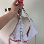 Victoria's Secret Victoria' Secret Pink and Silver Foil Halter String Bikini Top Size Large Photo 7