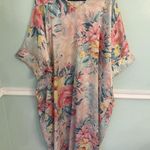 Vintage Mary McFadden Kaftan Dress Robe One Size Floral South Beach Photo 0