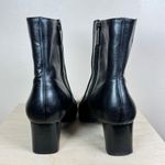 Bandolino  Women’s Boots 7.5 Black Leather Heeled Square Toe Y2K 90s Photo 3