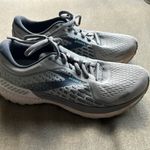 Brooks Women’s Adrenaline 21 Oyster/Alloy/Light Blue 8 Wide Photo 0