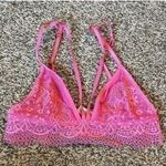 Victoria's Secret Victoria’s Secret Sz S Hot Pink Lace Bra Adjustable Straps No Underwire Or Pads Photo 0