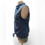 Anne Klein Light Blue Denim Tie Front Top Photo 1