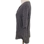 Theory Antazie Silk Keyhole Top Tile Geo Geometric Design Silk Blouse Size P Photo 4