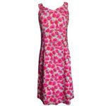 Garnet Hill Petite 10 Rose Floral Sleeveless Dress Sheath A-Line Photo 1