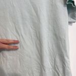 Athleta Sundown Sweatshirt Tee Pastel Blue Short Sleeve Cotton Pullover Crewneck Photo 8