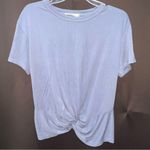 Lush Clothing Lush Blue Tie Front Short Sleeve T-Shirt, Size S (Made in ๐บ๐ธ) Photo 0