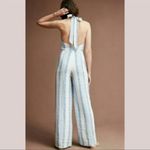 Line and Dot Anthropologie Revolve  Agatha Striped Halter Jumpsuit Sz S Boho Photo 2